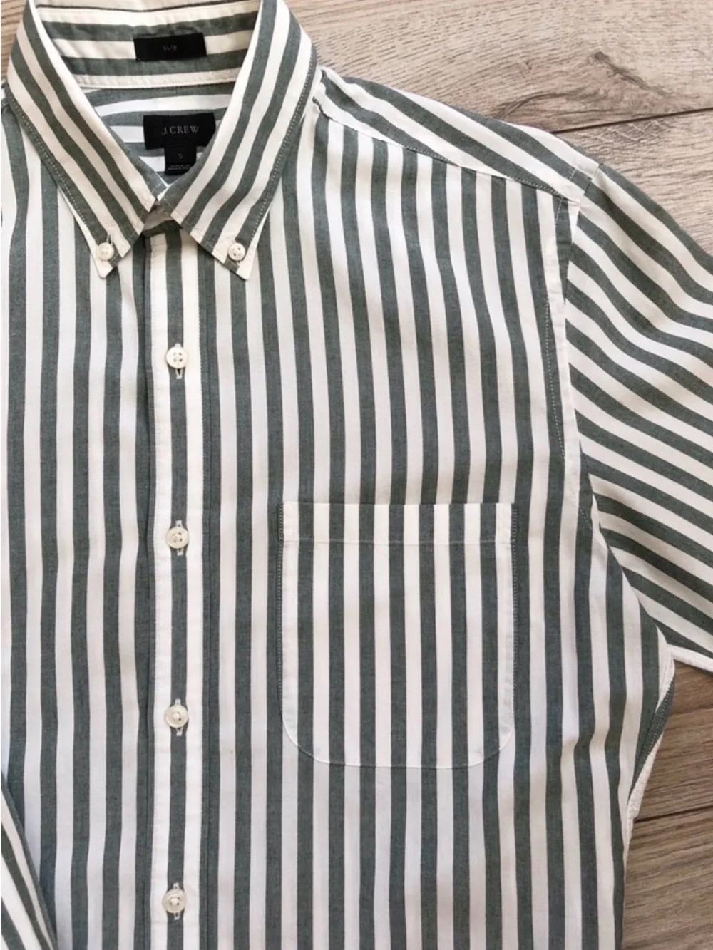 J. Crew Men's Vertical Stripe Button-Down Shirt
